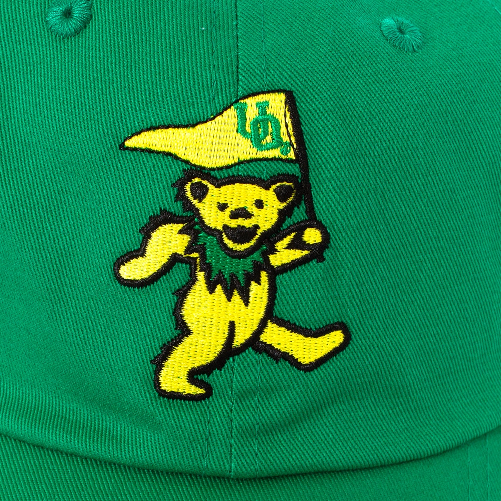 Ducks Spirit, Green, Curved Bill, Accessories, Unisex, Class Trip, Twill, Grateful Dead, Dancing Bear, Flag design, Adjustable, Hat, 963472